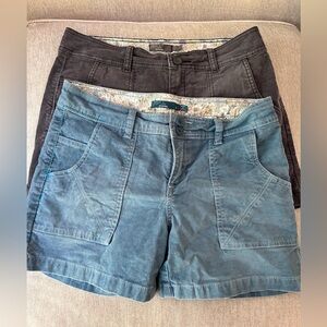 Prana Blue and Gray Corduroy short lot size 8